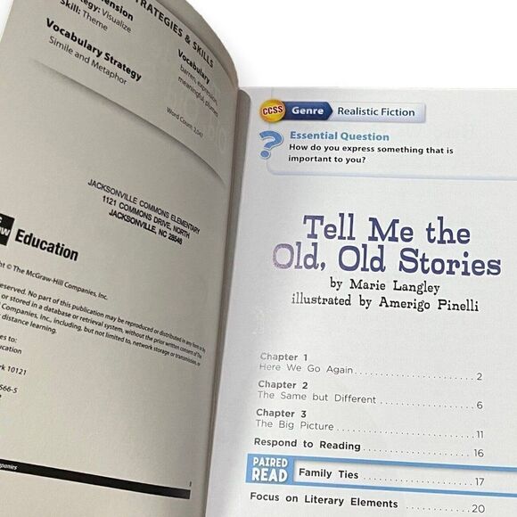 Tell Me The Old Old Stories By Marie Langley Illustrated Childrens Book Fiction - Picture 2 of 3